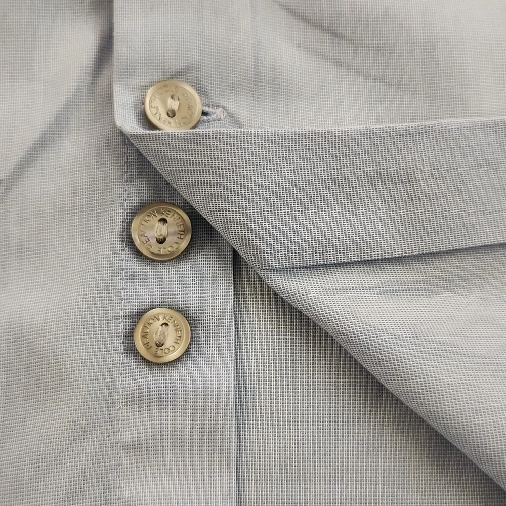 3/$20 Kenneth Cole Reaction Light Blue Button-Up Shirt - Picture 7 of 9